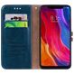 Mobigear Wallet Housse Xiaomi Mi 8 Etui Porte-Monnaie - Bleu