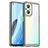 Mobigear Crystal OPPO Reno 7 Lite Plastique rigide Coque arrière - Transparent / Gris
