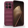 Mobigear Bumpy Coque Xiaomi 15T Pro Coque arrière en TPU Souple - Wine Red
