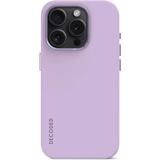 Decoded Coque iPhone 15 Pro Max Coque arrière en Silicone - Digital Lavender