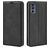 Mobigear Retro Slim Motorola Moto G62 Étui Portefeuille - Noir