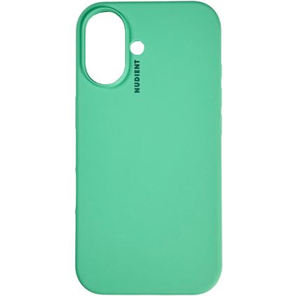 Nudient Base Coque iPhone 16 Plus Coque arrière en Silicone - Mint Green