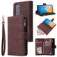 Mobigear Zipper Housse Huawei P40 Etui Porte-Monnaie - Marron