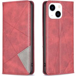 Mobigear Rhombus Slim Housse iPhone 15 Etui - Rouge