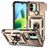 Mobigear Armor Ring Cam Slide Coque Xiaomi Redmi A1 4G Coque arrière Rigide Anti-Chocs avec Anneau-Support et Protecteur Lentilles - Or