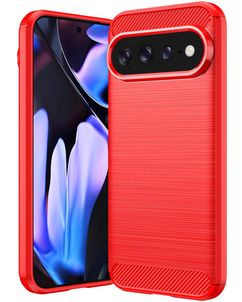 Mobigear Brushed Slim Coque Google Pixel 11 Pro XL Coque arrière en TPU Souple - Rouge