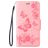 Mobigear Butterfly Housse iPhone SE (2022) Etui Porte-Monnaie - Rose
