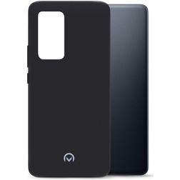 Mobilize Rubber Gelly Coque Xiaomi 12 Pro Coque arrière en TPU Souple - Matt Black