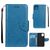 Mobigear Flowers Housse iPhone 11 Etui Porte-Monnaie - Bleu