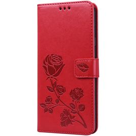 Mobigear Roses Housse Samsung Galaxy A20s Etui Porte-Monnaie - Rouge