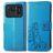 Mobigear Clover Xiaomi Mi 11 Ultra Étui Portefeuille - Bleu