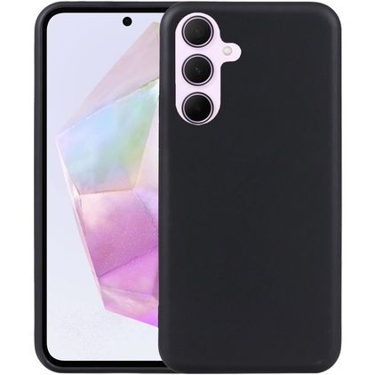 Mobigear Basics Coque Samsung Galaxy A36 Coque arrière en TPU Souple - Noir