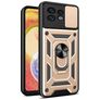 Mobigear Armor Ring Cam Slide Coque Motorola Edge 40 Pro Coque arrière Rigide Anti-Chocs avec Anneau-Support et Protecteur Lentilles - Or