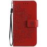 Mobigear Flowers Housse OPPO A54 5G Etui Porte-Monnaie - Rouge