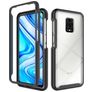 Mobigear Two-Layer Coque Xiaomi Redmi Note 9S Coque arrière Rigide Anti-Chocs - Noir