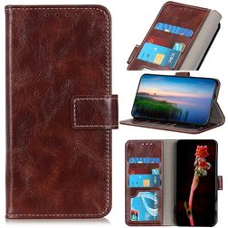 Mobigear Basic Housse iPhone SE (2022) Etui Porte-Monnaie - Marron