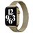 Mobigear Slim Loop Bracelet Milanais Apple Watch Fermeture magnétique - 49/46/45/44 mm - Or bronze