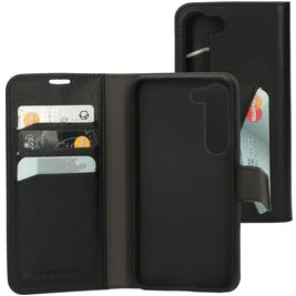 Mobiparts Classic Wallet Housse Samsung Galaxy S23 Etui Porte-Monnaie - Noir