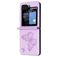 Mobigear Butterfly Coque Samsung Galaxy Z Flip 6 Coque arrière - Violet