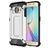 Mobigear Outdoor Coque Samsung Galaxy S6 Edge Coque arrière Rigide Anti-Chocs - Argent