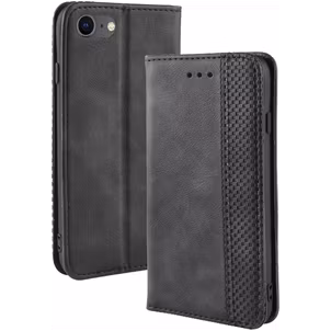 Mobigear Sensation Housse iPhone SE (2022) Etui Porte-Monnaie - Noir