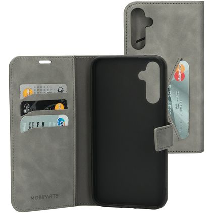 Mobiparts Classic Wallet Housse Samsung Galaxy A34 Etui Porte-Monnaie - Granite Grey