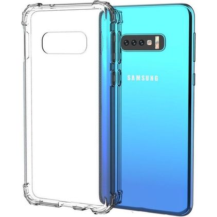 Mobigear Cushion Transparent Samsung Galaxy S10e TPU souple Coque arrière Antichoc - Transparent