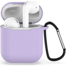 Mobigear Classic Coque Apple AirPods 2 Coque en Silicone Souple - Violet