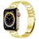 Mobigear Lissabon Bracelet Acier Apple Watch Fermeture boucle déployante - 49/46/45/44 mm - Or