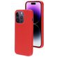 Mobiparts Coque iPhone 14 Pro Coque arrière en Silicone - Scarlet Red