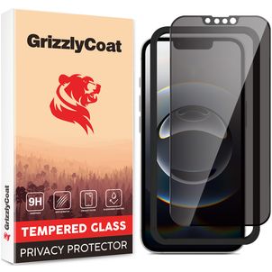 GrizzlyCoat AlignPro AntiSpy iPhone 16e Verre trempé Protection d'écran Confidentialité - Compatible Coque + Cadre d'installation