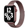Mobigear Slim Loop Bracelet Milanais Apple Watch Fermeture magnétique - 49/46/45/44 mm - Marron