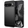 Mobigear Brushed Slim Coque Google Pixel 9 Pro XL Coque arrière en TPU Souple - Noir