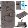 Mobigear Butterfly Housse iPhone 12 Etui Porte-Monnaie - Gris