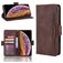 Mobigear Slide Wallet Housse iPhone 11 Etui Porte-Monnaie - Marron