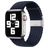 Mobigear Braided Bracelet Nylon Apple Watch Fermeture à pince - 42/41/40/38 mm - Charcoal