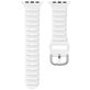 Mobigear Bumpy Bracelet Silicone Apple Watch Fermeture boucle ardillon - 49/46/45/44 mm - Blanc