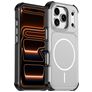 Mobigear Airbag Shockproof Coque iPhone 17 Pro Max MagSafe Coque arrière Rigide Anti-Chocs - Argent