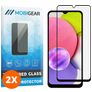 Mobigear Premium Samsung Galaxy A03s Verre trempé Protection d'écran - Compatible Coque - Noir (Lot de 2)