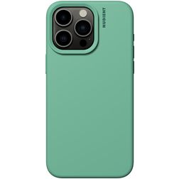 Nudient Base iPhone 15 Pro Max Silicone Coque arrière - Mint Green