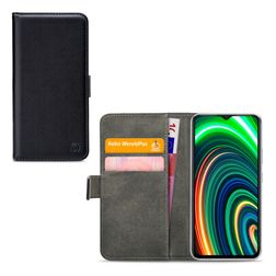 Mobilize Classic Gelly Wallet Housse Realme C25Y Etui Porte-Monnaie - Noir