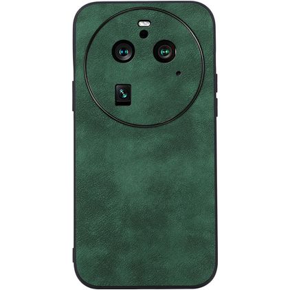 Mobigear Fabric Coque OPPO Find X6 Pro Coque arrière Rigide - Vert