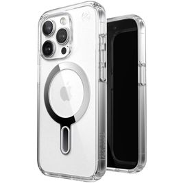 Speck Presidio Clear Coque Transparente iPhone 15 Pro MagSafe Coque arrière Rigide - ClickLock