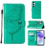 Mobigear Butterfly Housse Samsung Galaxy A55 Etui Porte-Monnaie - Vert