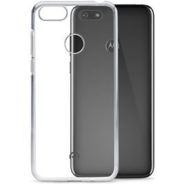 Mobilize Gelly Coque Transparente Motorola Moto E6 Play Coque arrière en TPU Souple - Transparent