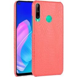 Mobigear Croco Coque Huawei P40 Lite E Coque arrière Rigide - Rouge