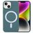 Mobigear Rubber Touch Coque iPhone 15 MagSafe Coque arrière en Silicone - Vert