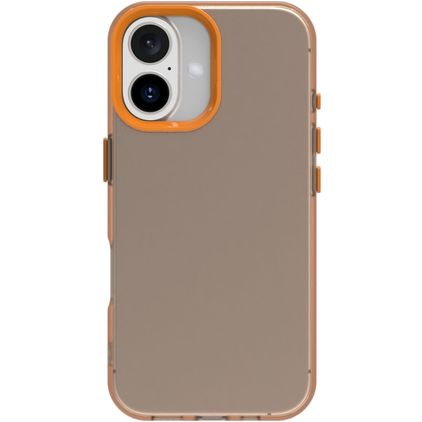 Mobigear Crystal Coque iPhone 16 Plus Coque arrière Rigide - Orange