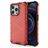 Mobigear Honeycomb Coque iPhone 14 Coque arrière Rigide Anti-Chocs - Rouge
