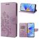 Mobigear Flowers Housse OPPO A17 Etui Porte-Monnaie - Violet